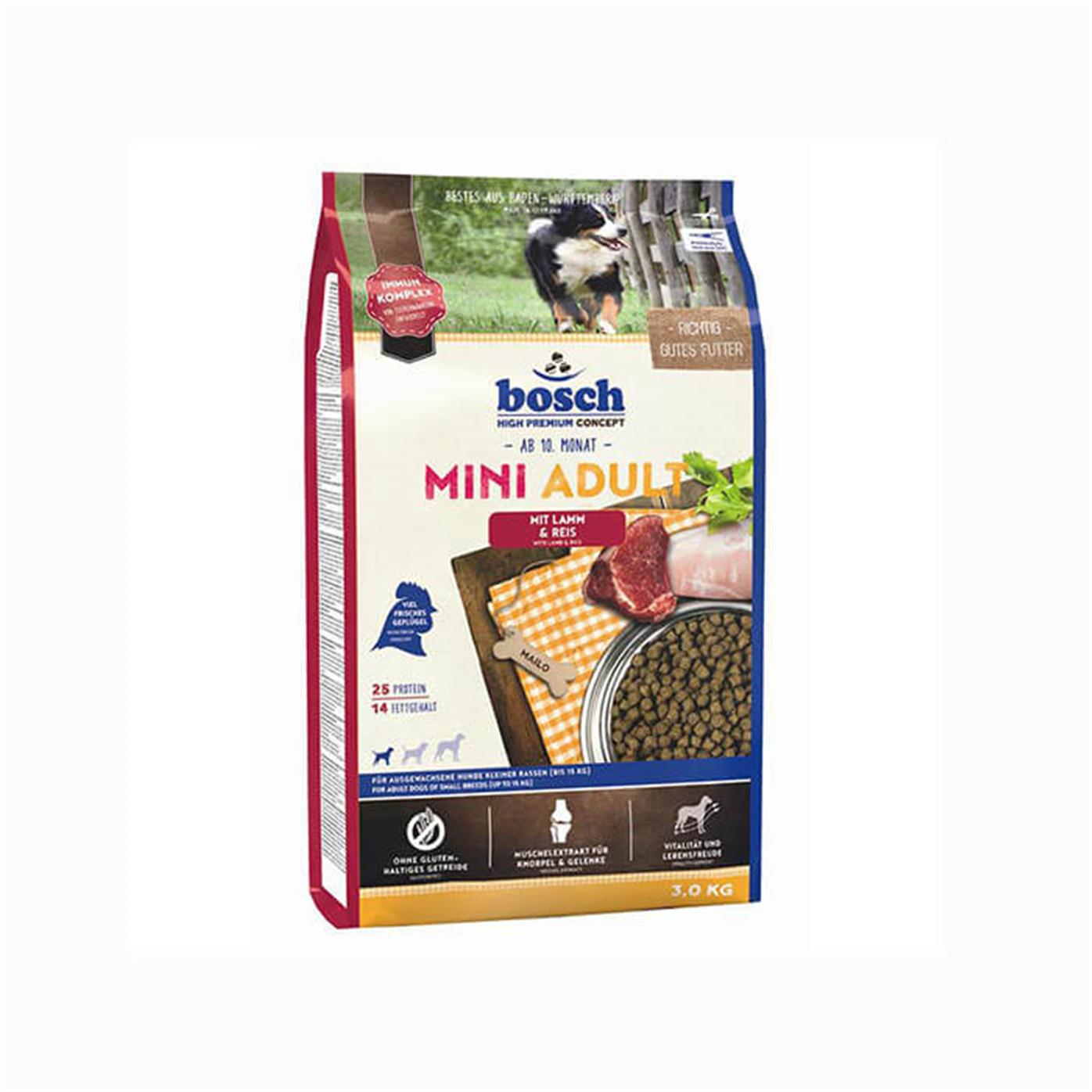 Bosch Mini Adult Lamb-Rice Köpek Mamasi 3 Kg