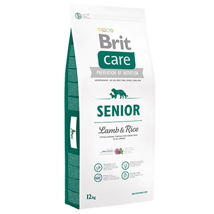 Brit Care All Breed Kuzu Etli Pirinçli Yaşlı Köpek Maması 12 Kg