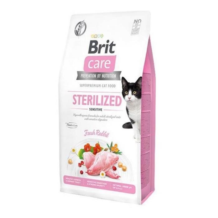 Brit Care Hipoalerjenik Sindirim Sistemi Destekleyici Tavşanlı Tahılsız Kısırlaştırılmış Kedi Maması 7 Kg