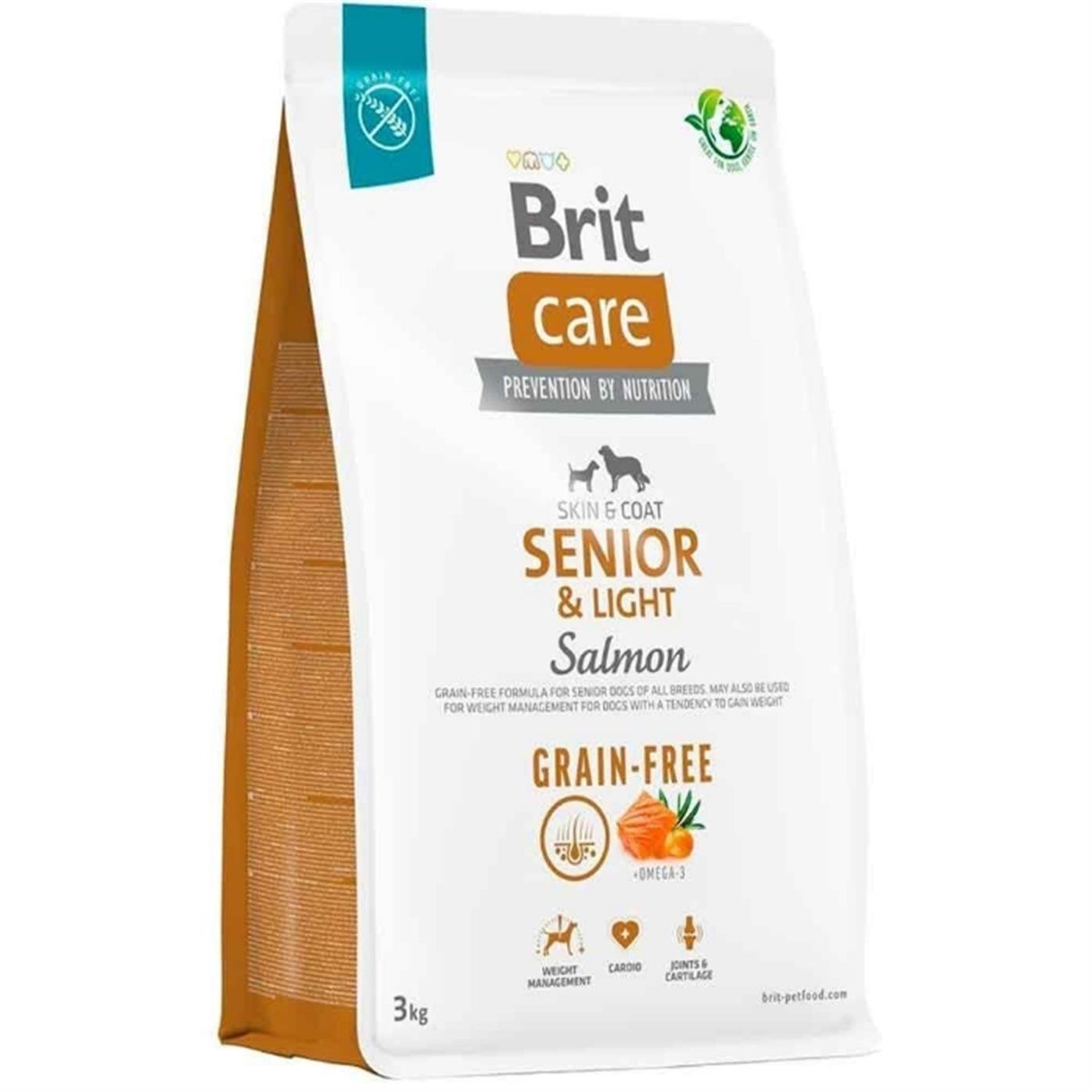 Brit Care Senior Light Somon Patatesli Tahılsız Yaşlı Köpek Maması 3 Kg
