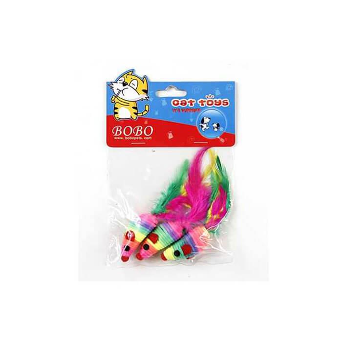 Cat Toys Kedi Oyuncağı 3'lü Sarmal Fare