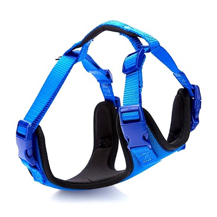 Doggie Havalı Dokumadan El Yapımı Köpek Göğüs Tasması 1,5x40-50cm - Royal Blue