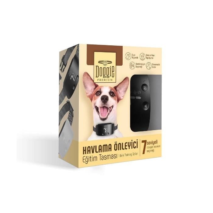 Doggie Havlama Önleyici Eğitim Tasması Siyah