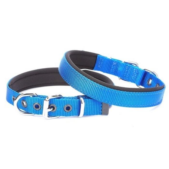 Doggie Konforlu Dokumadan El Yapımı Köpek Boyun Tasması 2x35-40cm - Royal Blue
