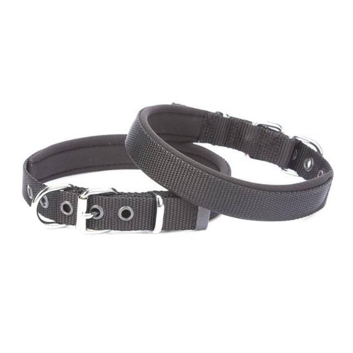 Doggie Konforlu Dokumadan El Yapımı Köpek Boyun Tasması 2x35-40cm - Black