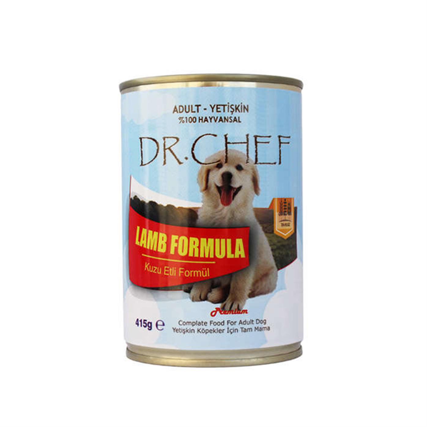 Dr.Chef Tahılsız Kuzu Etli Yetişkin Köpek Konservesi 415gr - 8681715071640  - 71640 - PET GROSS ® | Evcil Hayvanlarınız İçin Her Şey PetGross'ta - Dr .Chef