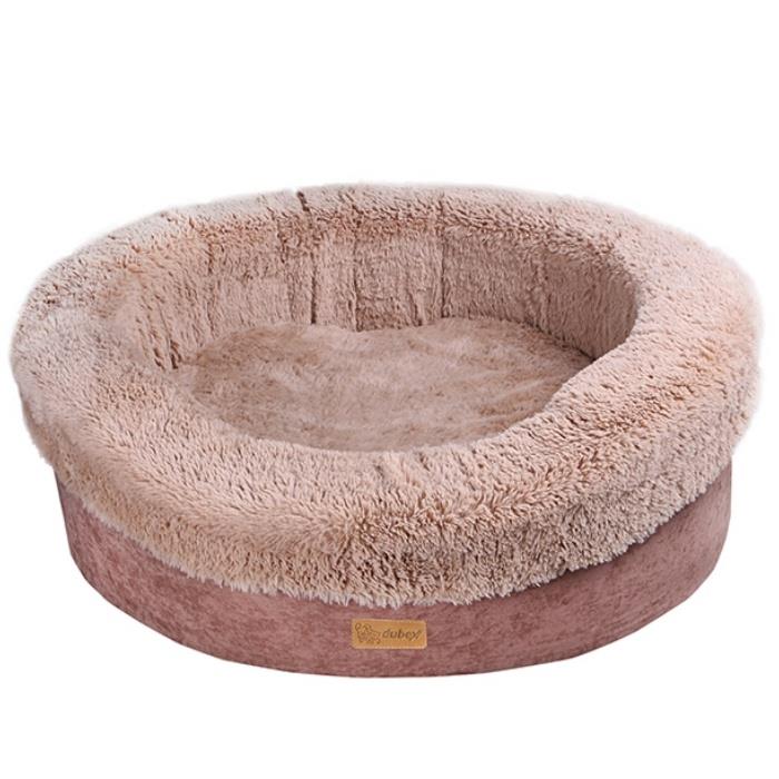 Dubex Donat Kedi Köpek Yatağı Kahve Camel Large