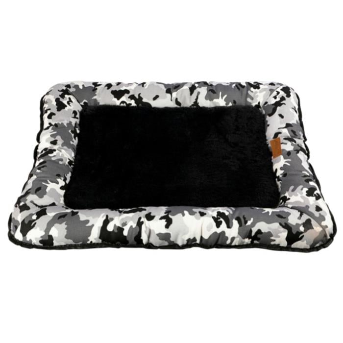 Dubex Gri Siyah Antrasit Peluşlu Kamuflaj Yer Minderi Medium