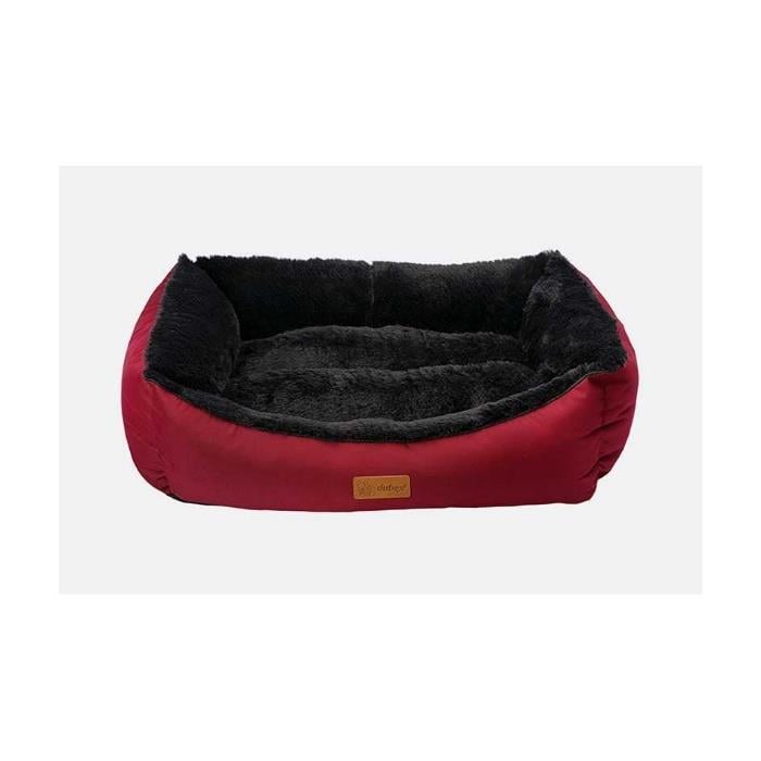 Dubex JellyBean Kedi Köpek Yatağı Bordo-Antrasit Gri XLarge