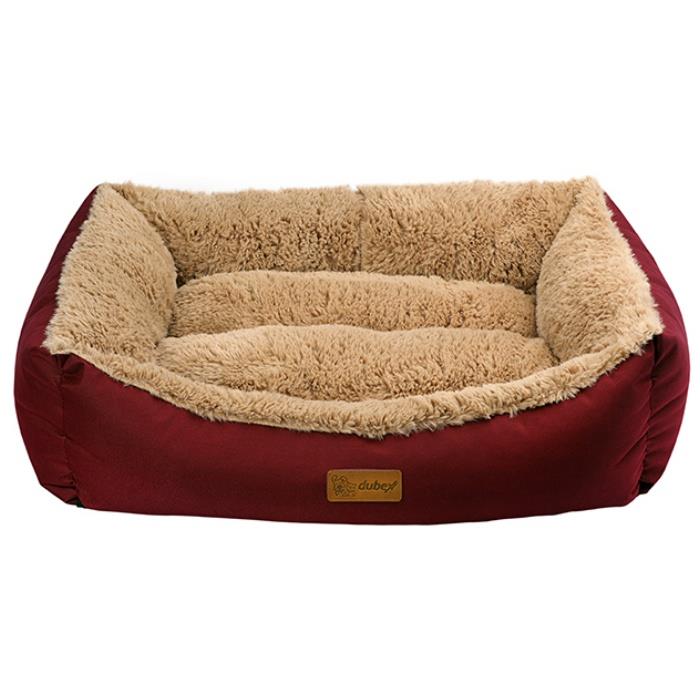 Dubex JellyBean Kedi Köpek Yatağı Bordo-Camel XLarge