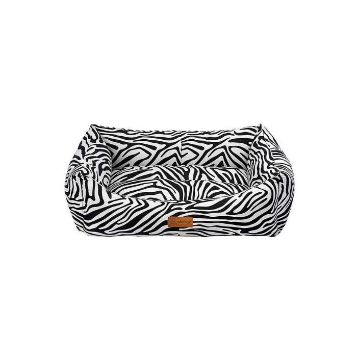 Dubex Makaron Kedi Köpek Yatağı Zebra Siyah Small