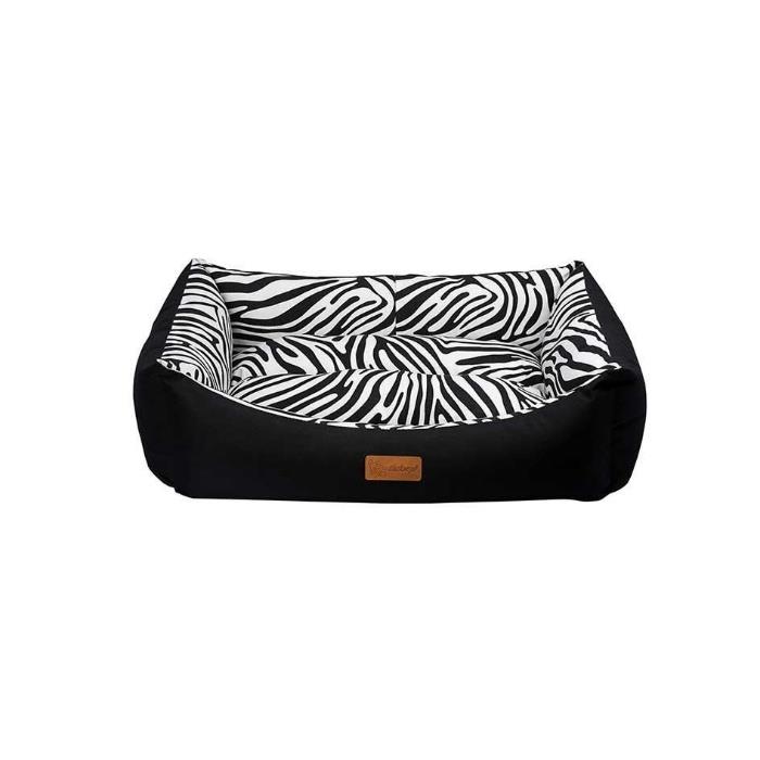 Dubex Tarte Kedi Köpek Yatağı Dikdörgen Zebra Siyah Large