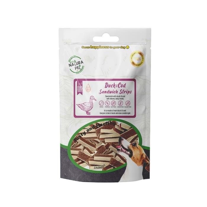 Eco Natura Pet Duck&Cod Sandwich Ördekli Sandviç Köpek Ödülü 100gr