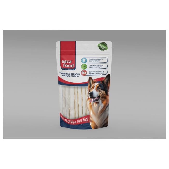 Esca Beyaz Burgu Kemik 12cm 50'li 250gr