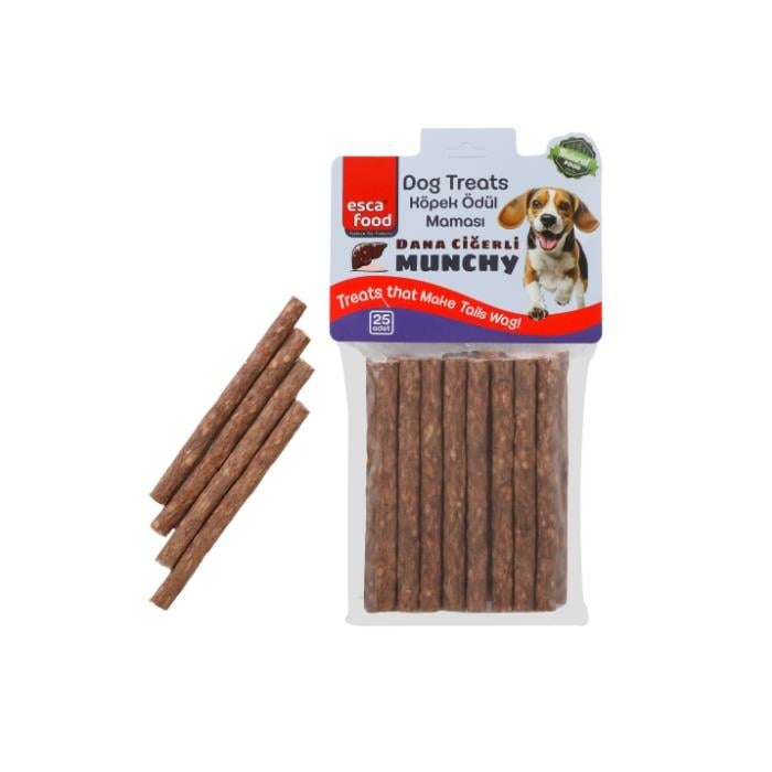 Esca Munchy Çubuk Dana Ciğerli 12cm 8gr 25'li