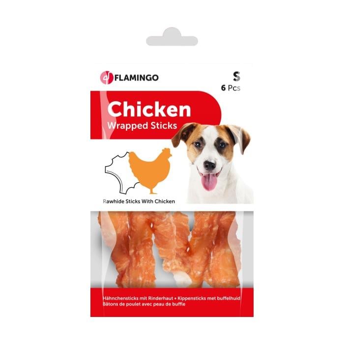 Flamingo Chicken Wrap Çubuk 12cm Köpek Ödülü 6'Lı 70gr