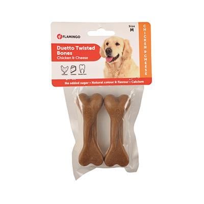 Flamingo Duetto Twister Tavuklu & Peynirli 2'Li Köpek Ödülü 9.5cm