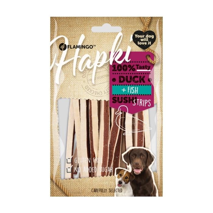 Flamingo Hapki Ördekli&Balıklı Sushi Şerit Glütensiz Köpek Ödülü 85gr
