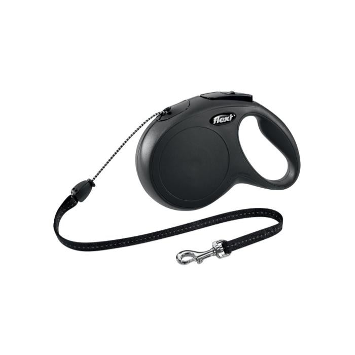 Flexi New Classic Medium 8m İp Gezdirme Siyah