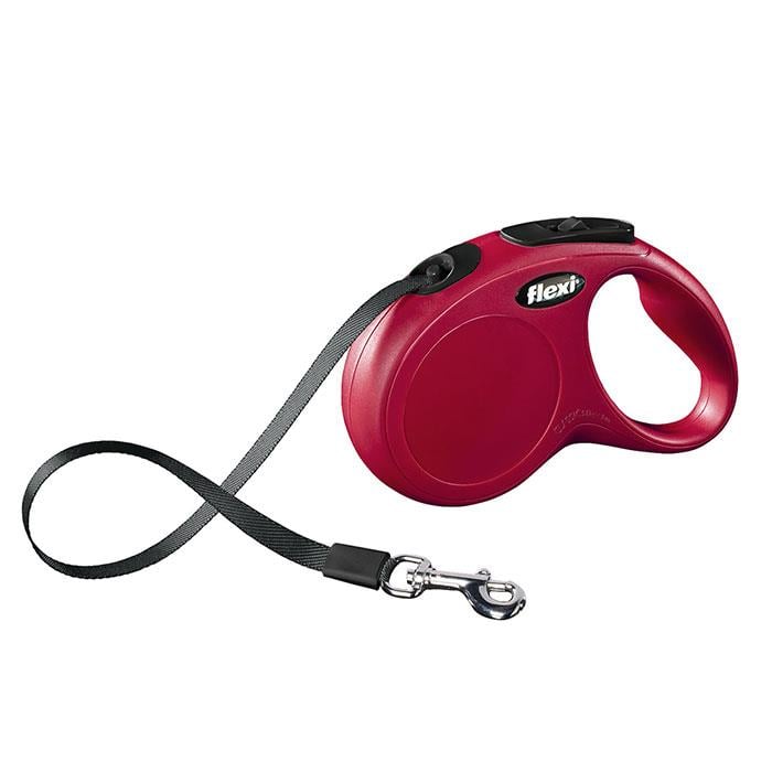 Flexi New Classic Small 5m Şerit Gezdirme Kırmızı