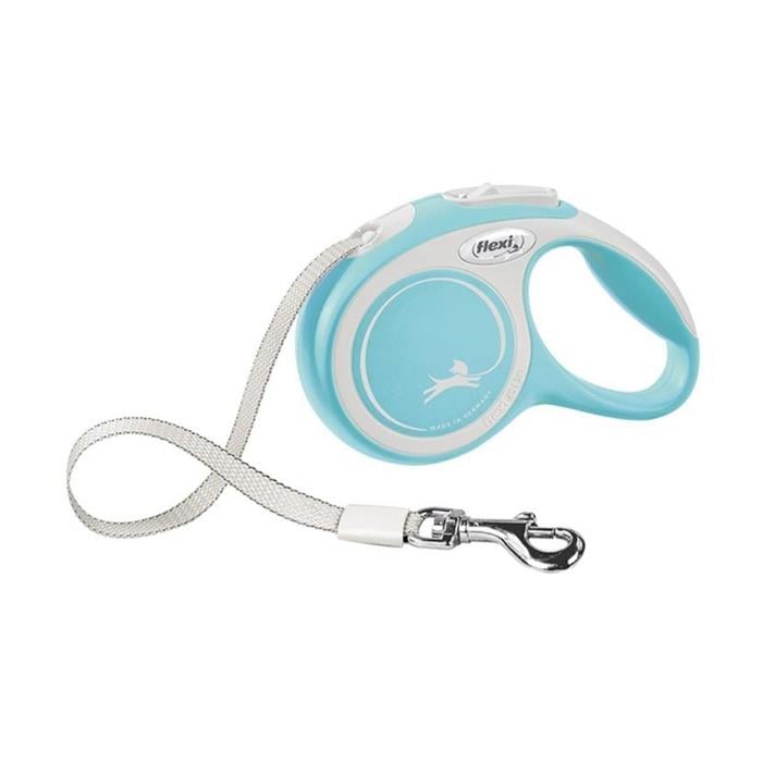 Flexi New Comfort Small 5m Şerit Gezdirme Açık Mavi