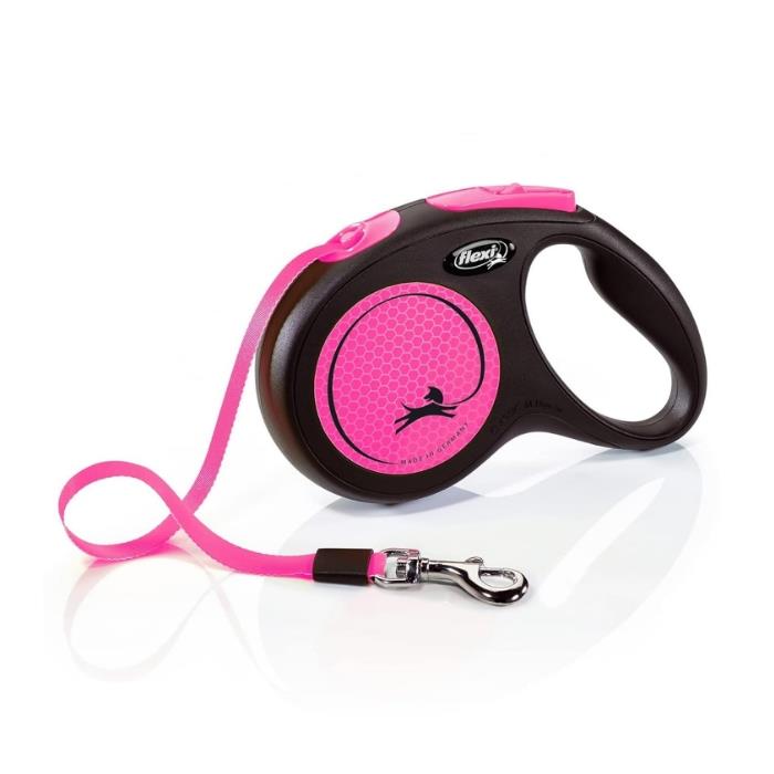 Flexi New Neon Small 5m Şerit Gezdirme Pembe
