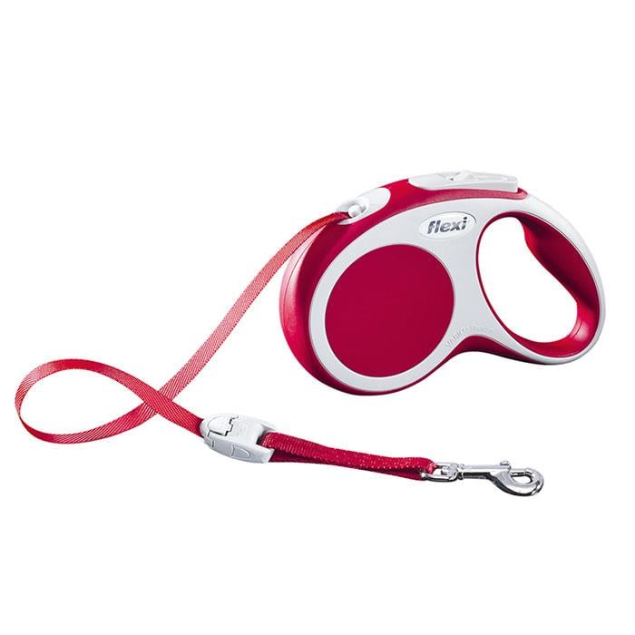Flexi Vario Small 5m Şerit Gezdirme Kırmızı
