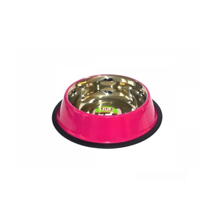 Flip Pet Mat Pembe Çelik Mama Kabı 8 Oz
