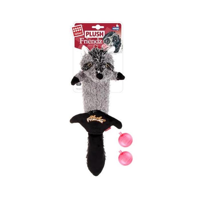 Gigwi Plush Friendz Sesli Rakun Peluş Köpek Oyuncağı 6300