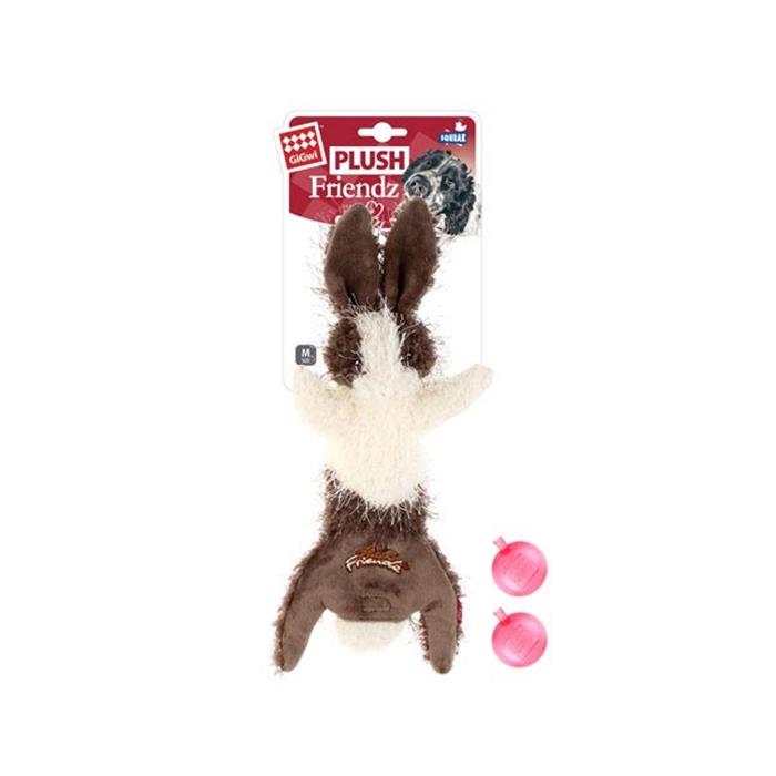 Gigwi Plush Friendz Sesli Tavşan Peluş Köpek Oyuncağı 6254