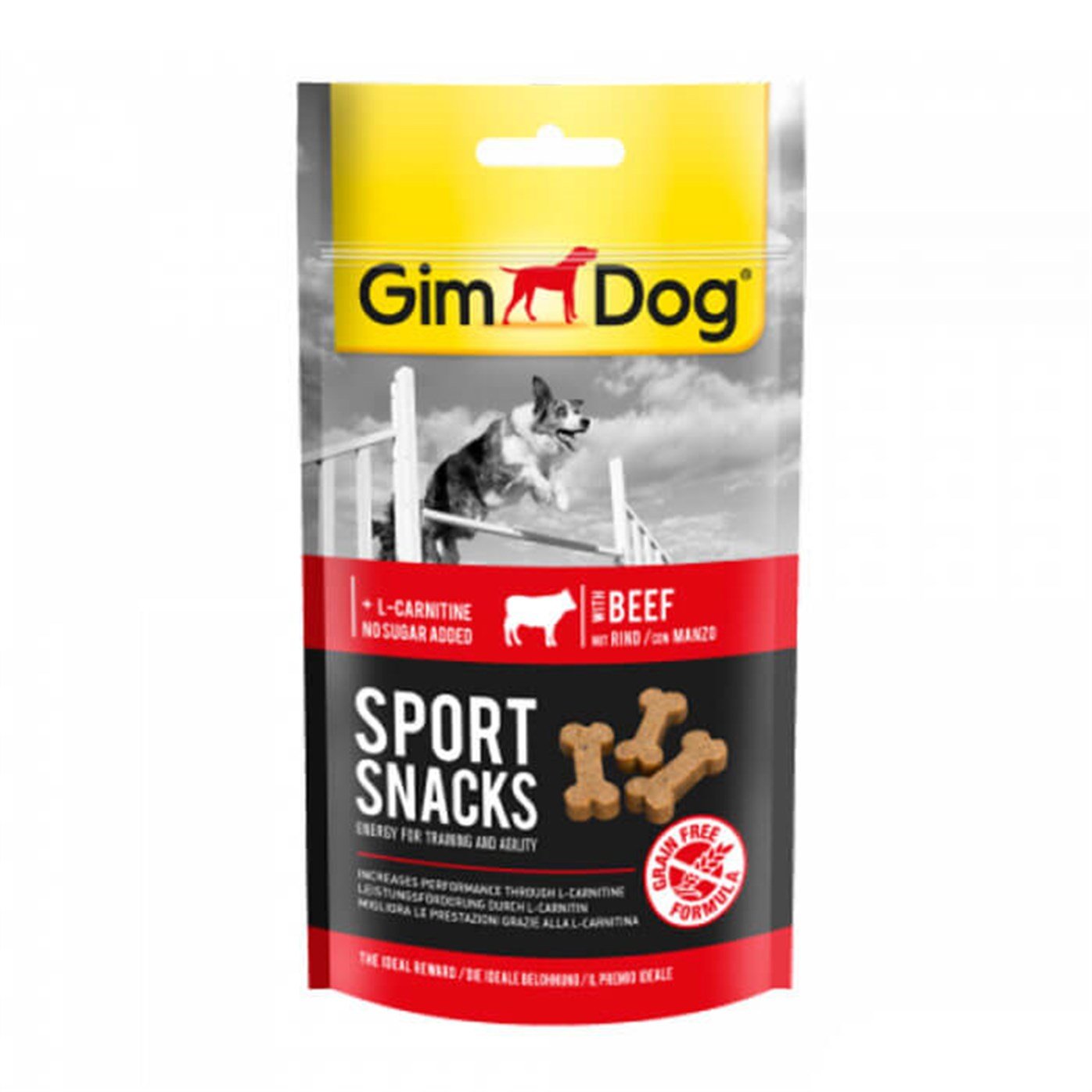 GimDog Sportsnacks Beef - Sığır etli Ödül Tableti 60gr