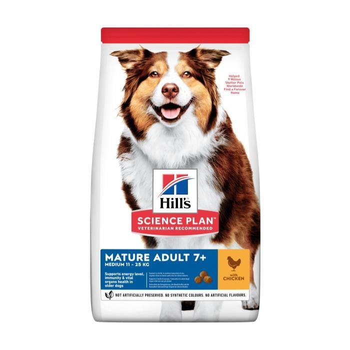 Hill's Tavuklu +7 14 Kg Medium Yaşlı Kuru Köpek Maması