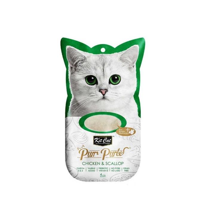 Kit Cat Purr Puree Tavuklu Ve Deniz Mahsullü Kedi Ödülü 4X15gr