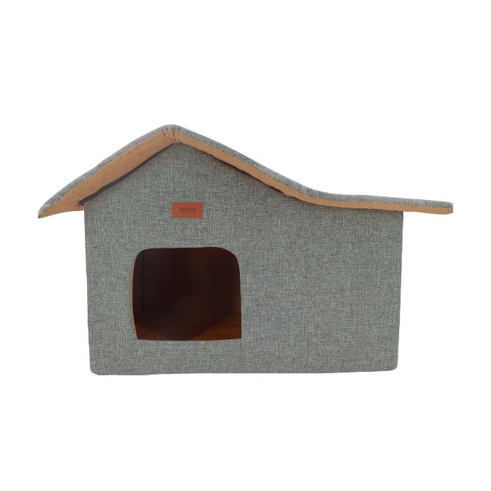 Lepus Cabin Kulübe Yatak Gri 55x35x35-45cm
