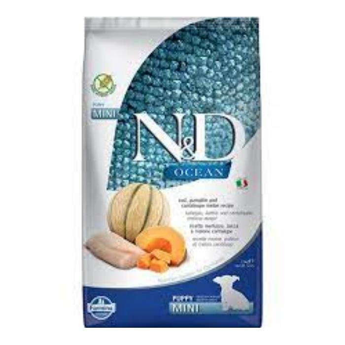 N&D Ocean Tahılsız Balkabağı Morina&Kavun Puppy Mini 2.5 Kg Yavru Kuru Köpek Maması