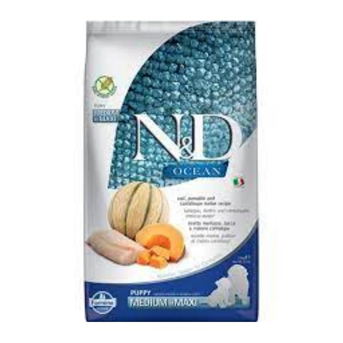 N&D Ocean Tahılsız Balkabağı&Morina&Kavun Puppy 2.5 Kg Medium Maxi Yavru Kuru Köpek Maması