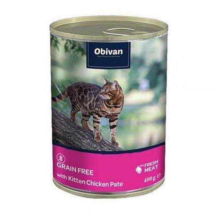 Obivan Tavuklu Yavru Kedi Konservesi 400gr