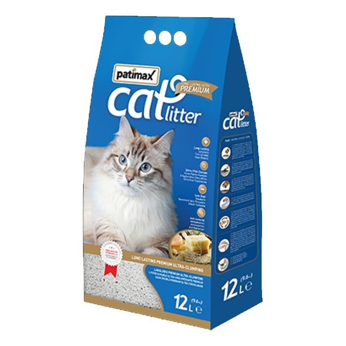Patimax Premium Sabun Kokulu Topaklanan Kedi Kumu 12L