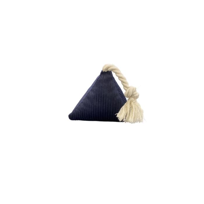 Pet Comfort İpli Prizma Köpek Oyuncağı Lacivert 12x25cm