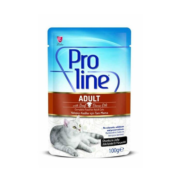 Proline Dana Etli Pouch Kedi Yaş Mama 100gr
