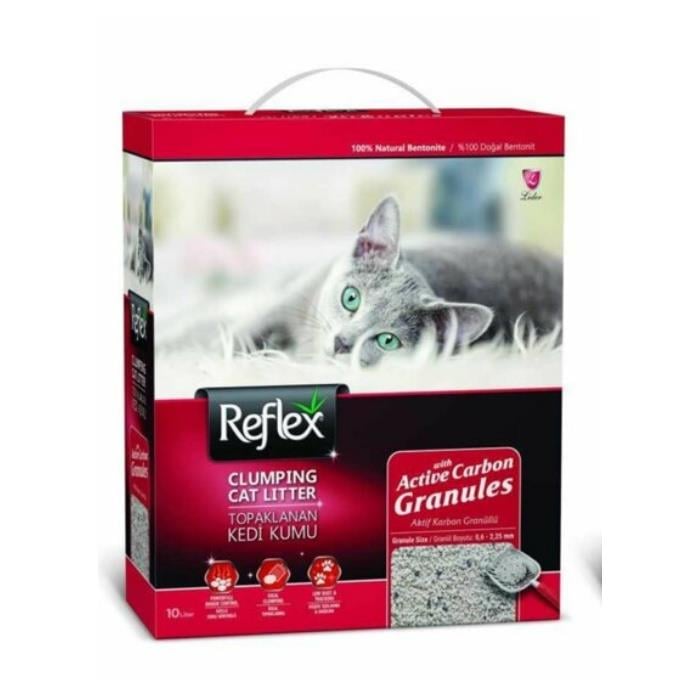 Reflex Active Carbon Granules Topaklanan Kedi Kumu 10L