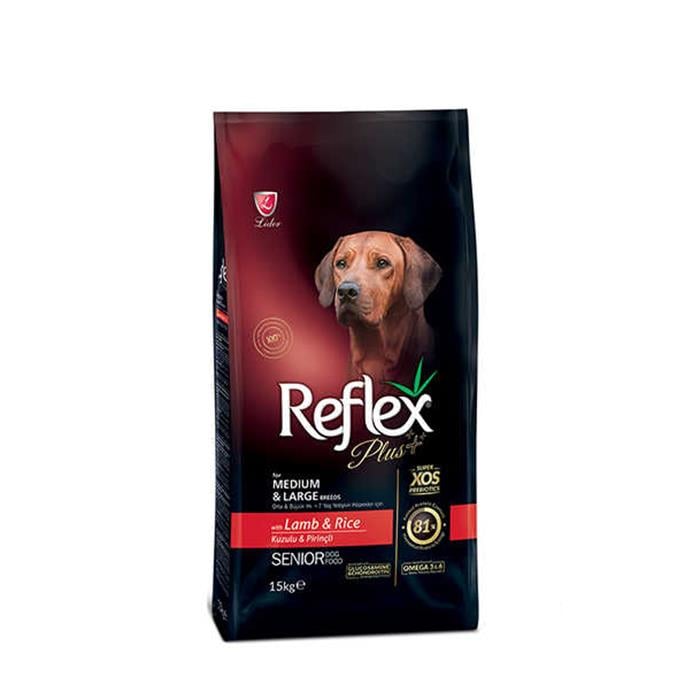 Reflex Plus Kuzulu Senior 15 Kg Medium&Large Breed Yaşlı Kuru Köpek Maması