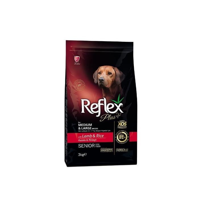 Reflex Plus Kuzulu Senior 3 Kg Medium&Large Breed Yaşlı Kuru Köpek Maması
