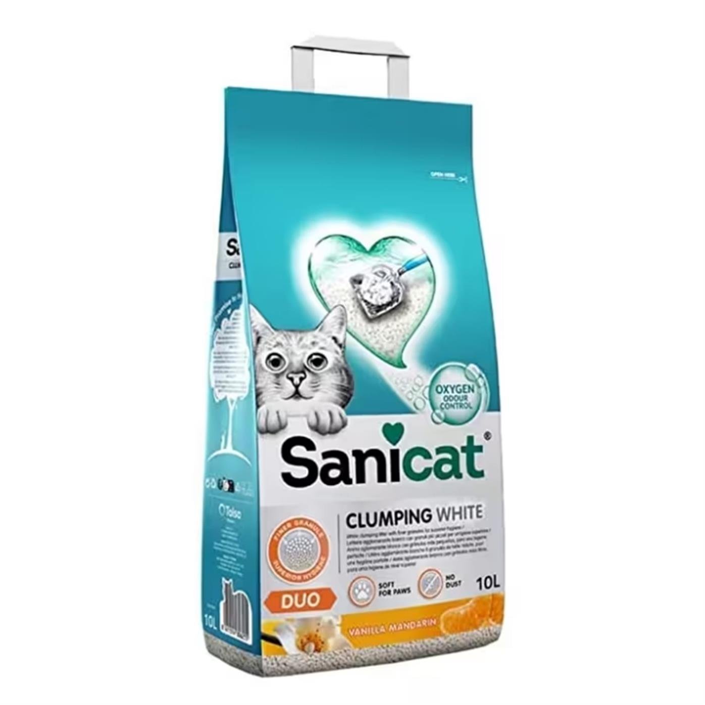Sanicat Duo Narenciye Kokulu Doğal Kedi Kumu 10L