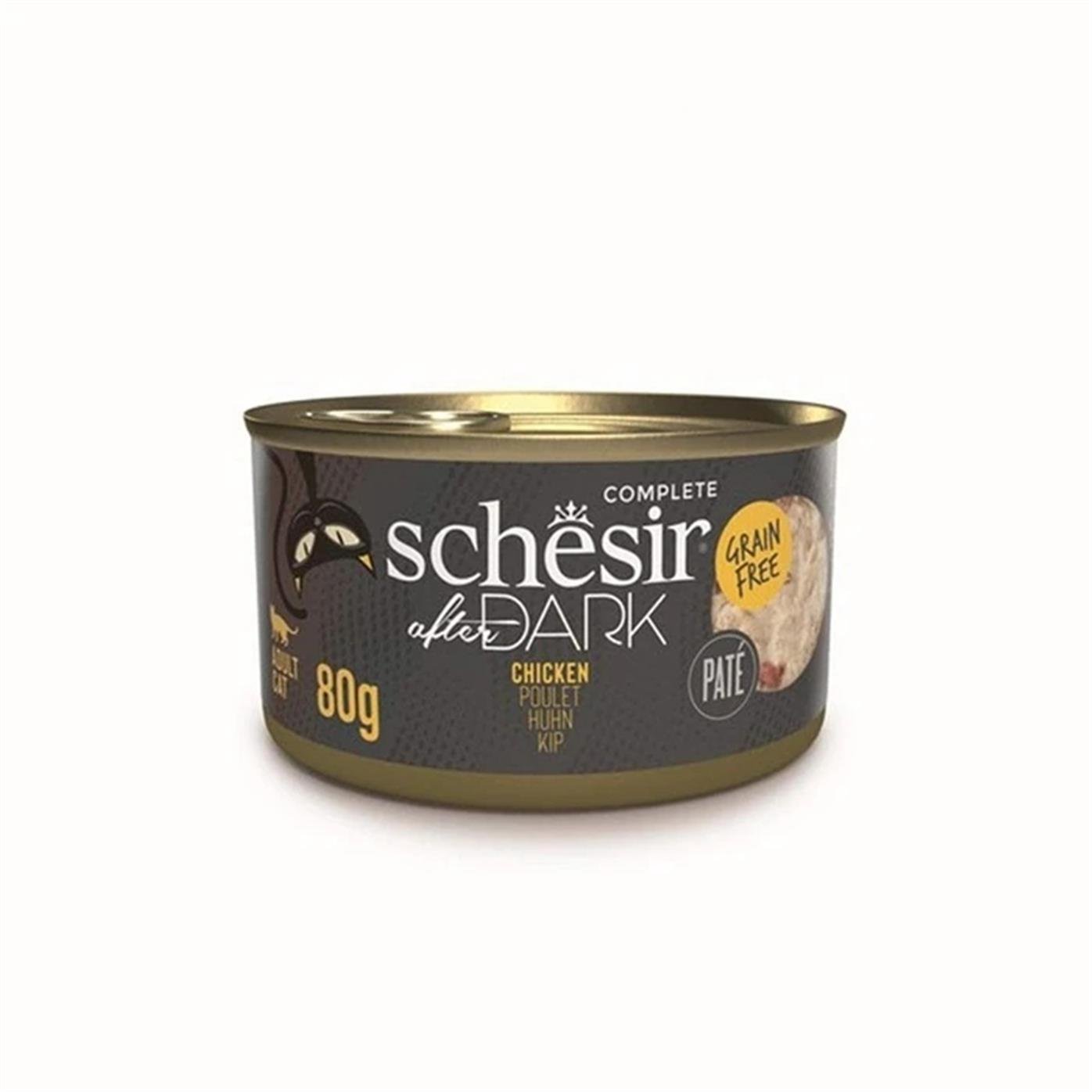 Schesir After Dark Pate Tavuk Yetişkin Kedi Konservesi 80gr