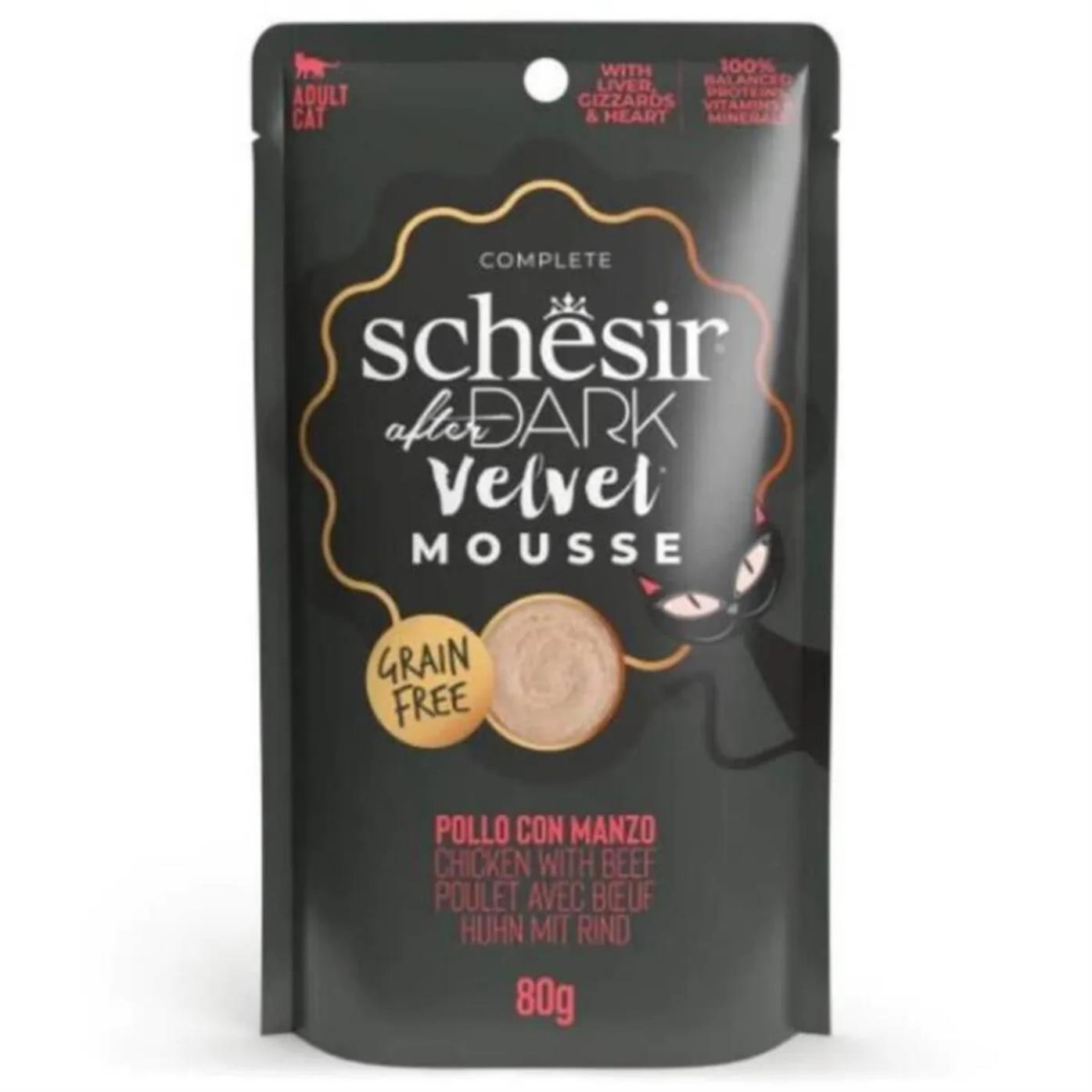 Schesir After Dark Tavuk Sığır Etli Yetişkin Kedi Pouch 80gr