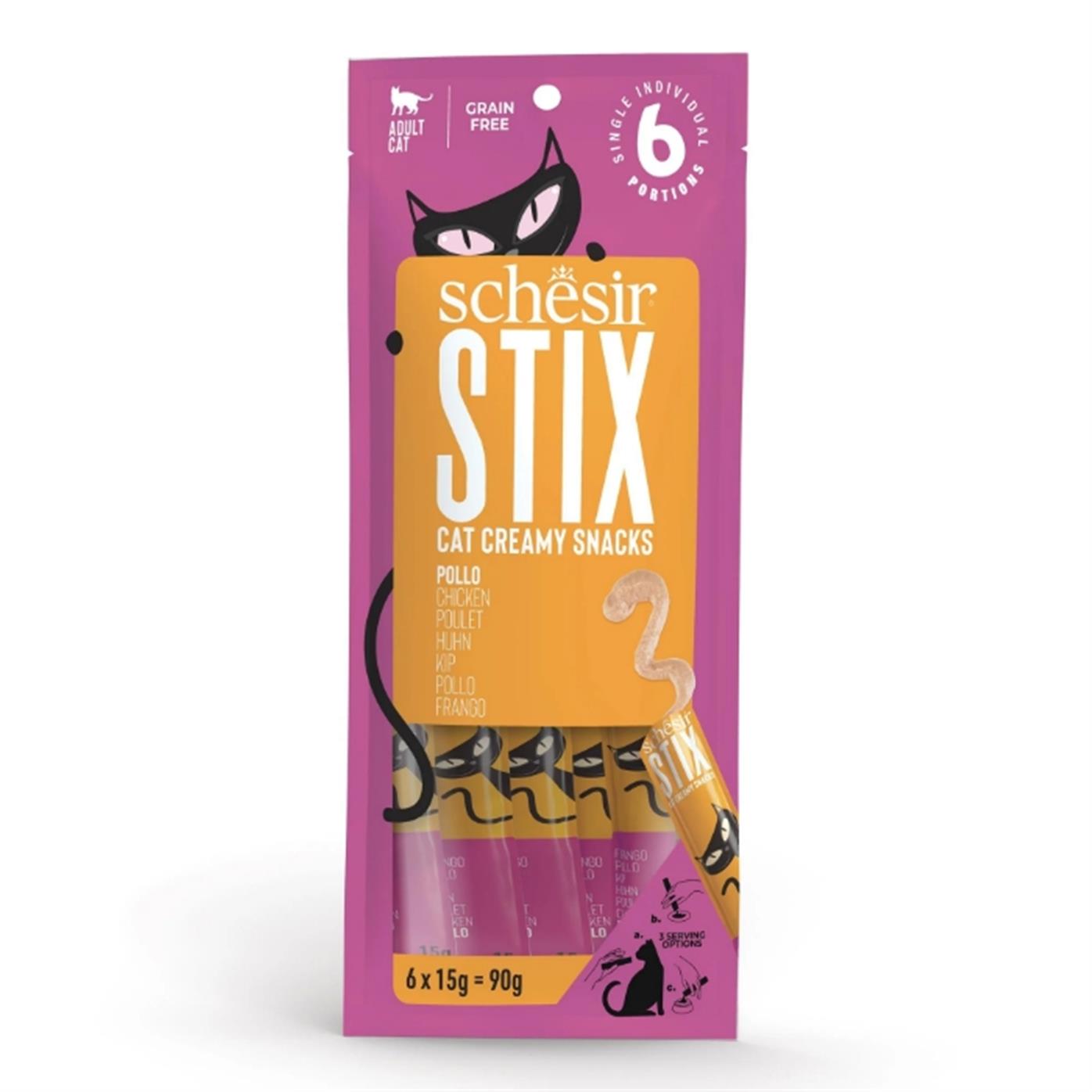Schesir Stix Tavuklu Kedi Ödülü 6x15gr
