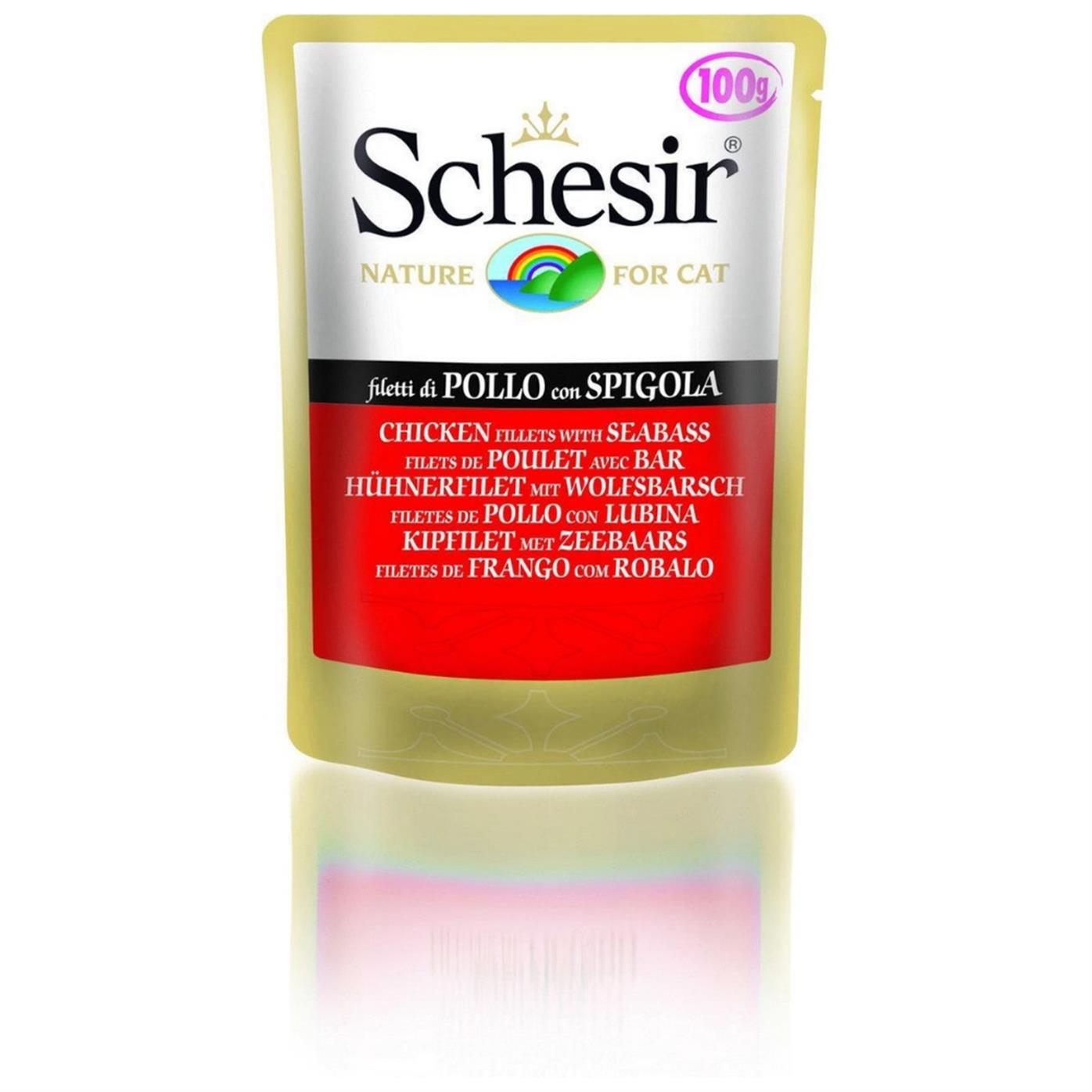 Schesir Tavuk Filetto Pouch Yaş Kedi Maması 100gr