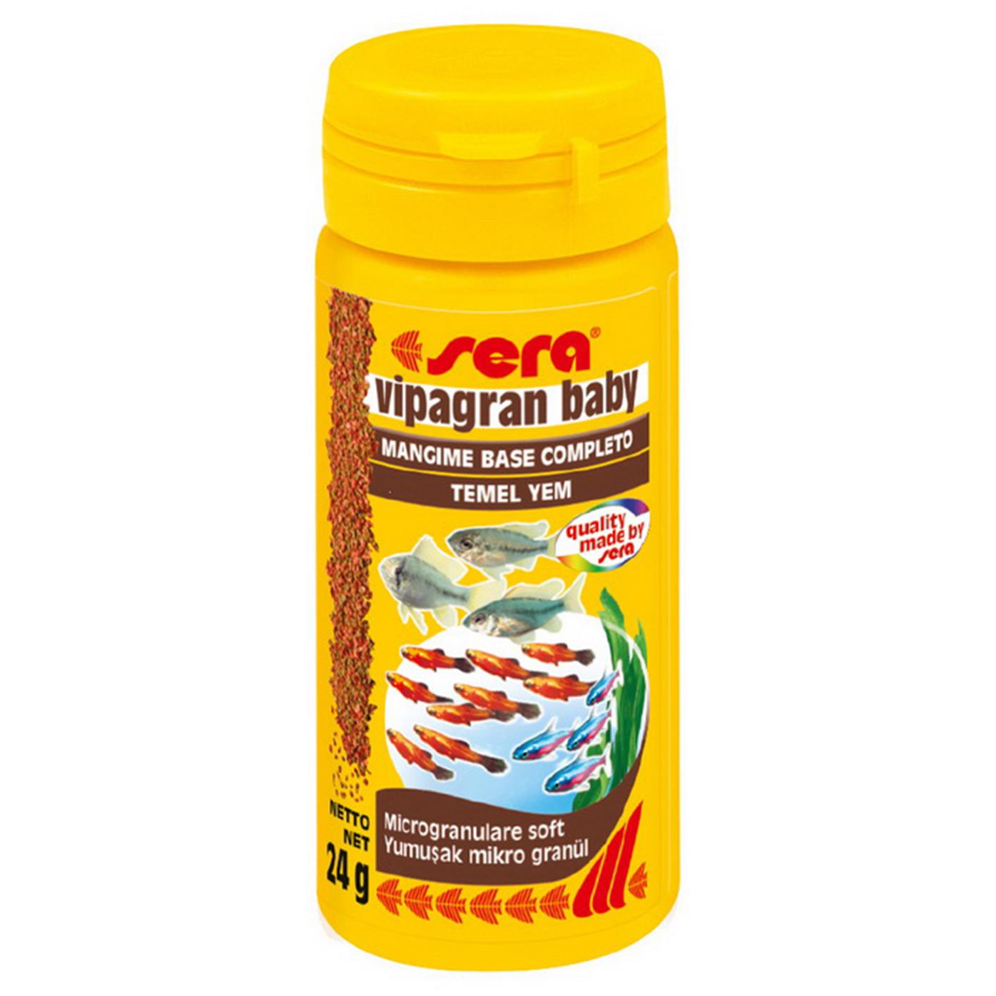 Sera Vipagran Baby Granül Yavru Balık Büyütme Yemi 50ml