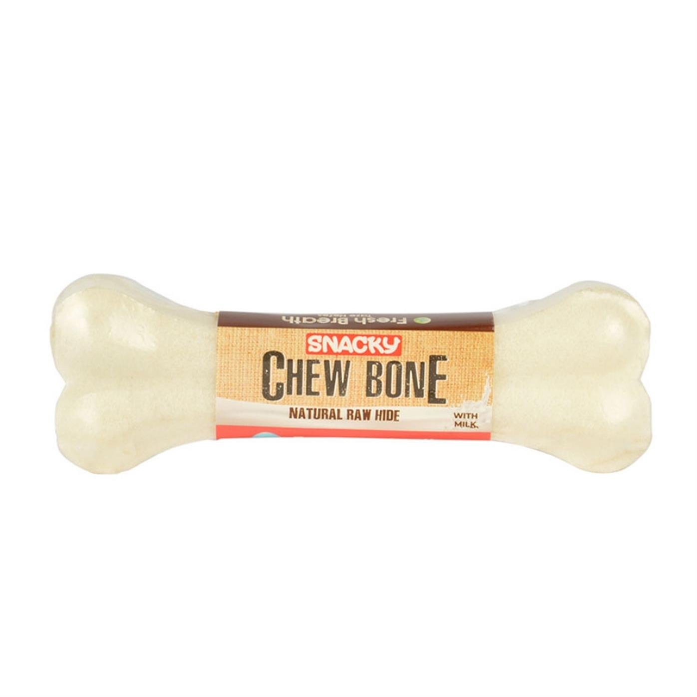 Snacky Beyaz Çiğneme Kemiği 15cm 80gr